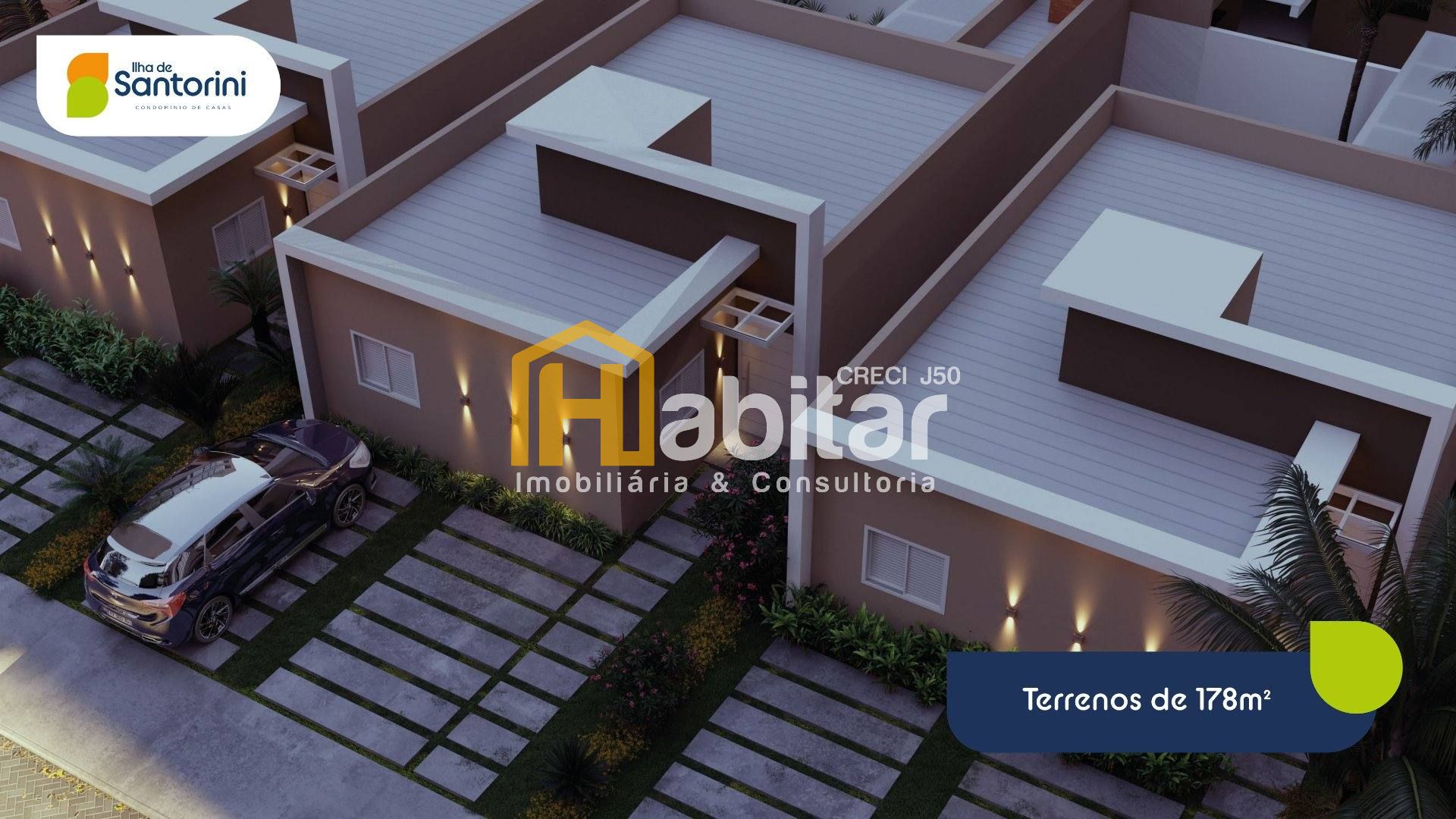 Vendo casa em condomínio fechado na planta na Ilha De Santorine, em frente ao Estádio Antônio Aquino Lopes (Florestão).