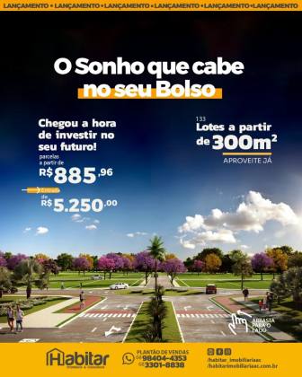 Primeiro Bairro Monitorado do 2 Distrito!! Lotes a partir de 300m2 com entrada de R$5.250
