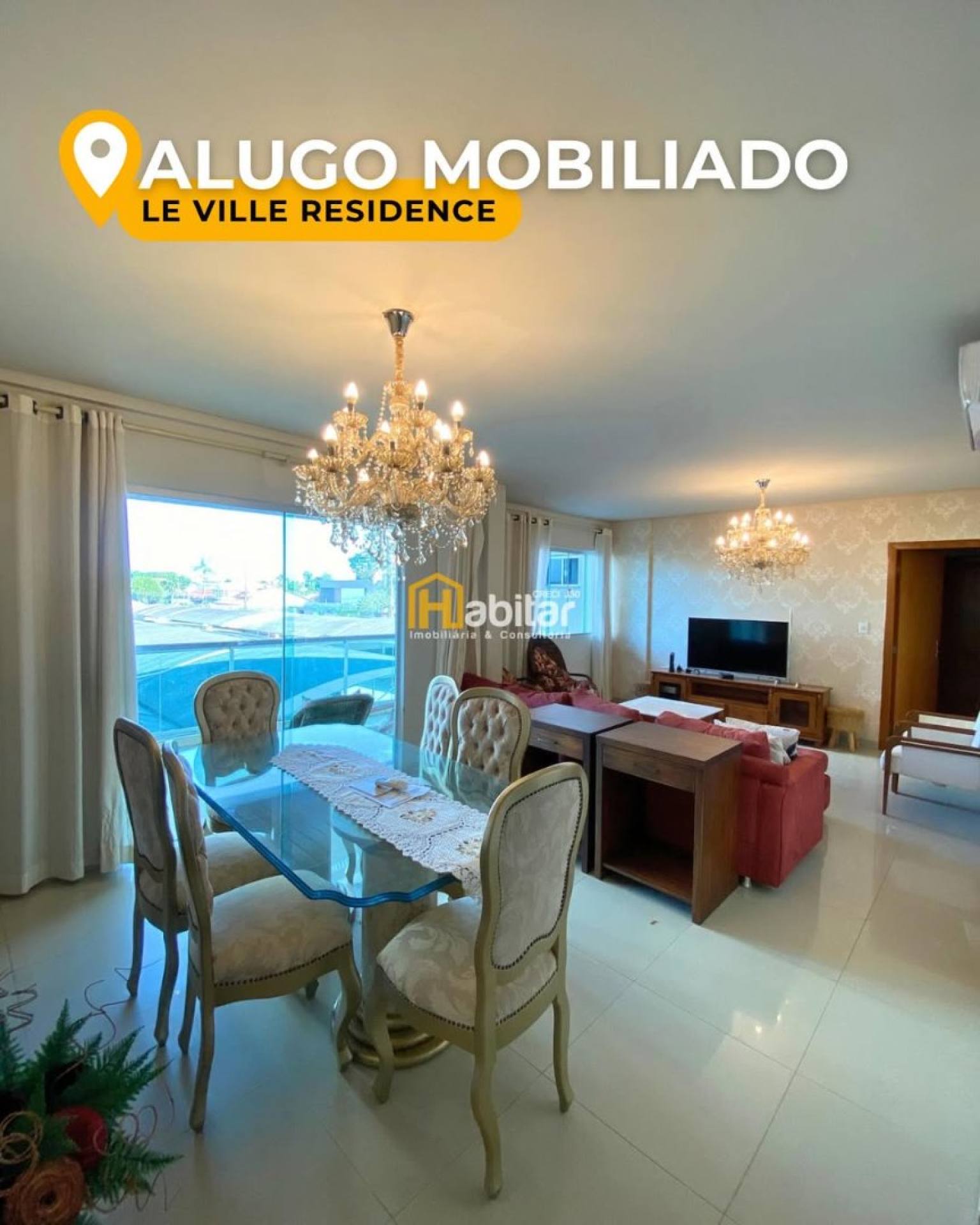 Apartamento Para Alugar com 3 quartos 1 suítes Le Ville em Rio Branco