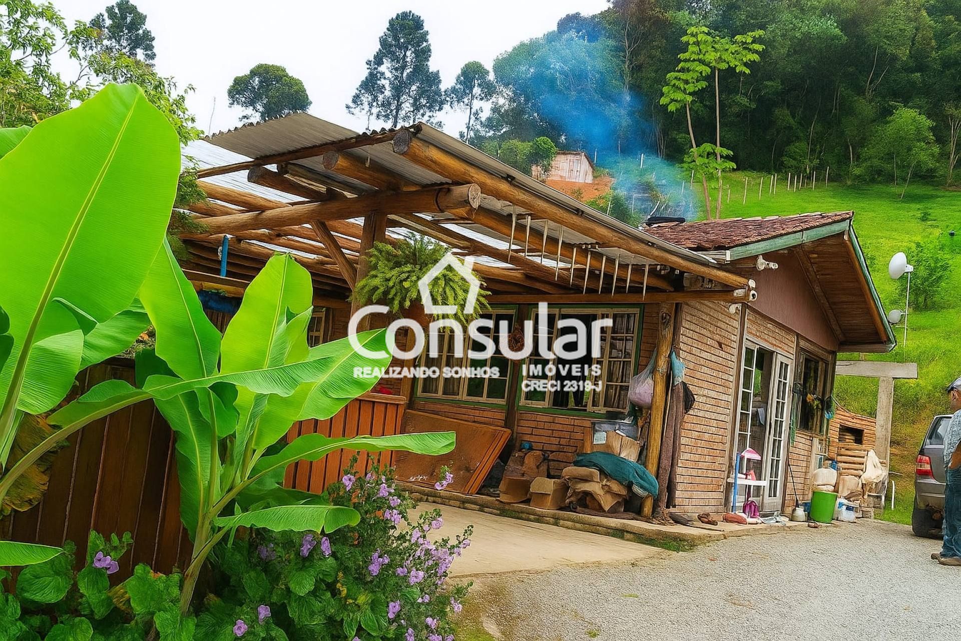 Sítio Para Vender com 03 quartos no bairro Lofferscheindt em Águas Mornas