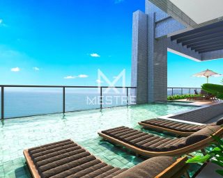 APARTAMENTO EM ANDAR ALTO À VENDA, 180 METROS DO MAR COM ROOFTOP...
