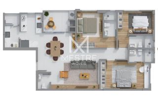 APARTAMENTO À 100 METROS DA PRAIA!