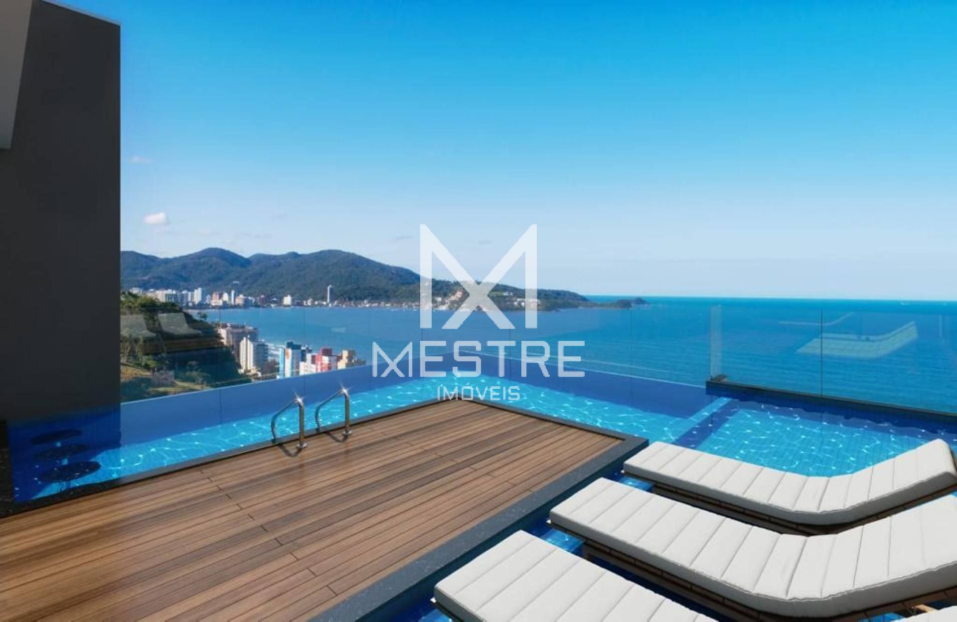2 Suítes com Vista Mar, Pé-Direito Alto e Lazer na Cobertura em Morretes – Itapema | ID 165700