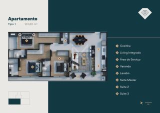 APARTAMENTO COM 03 SUÍTES PARA VENDER EM PORTO BELO