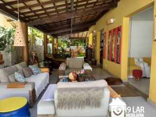 Espaço e Sustentabilidade a 150m da Praia: Casa com 5 Quartos, Suíte Térrea e Energia Solar em Jaguaribe