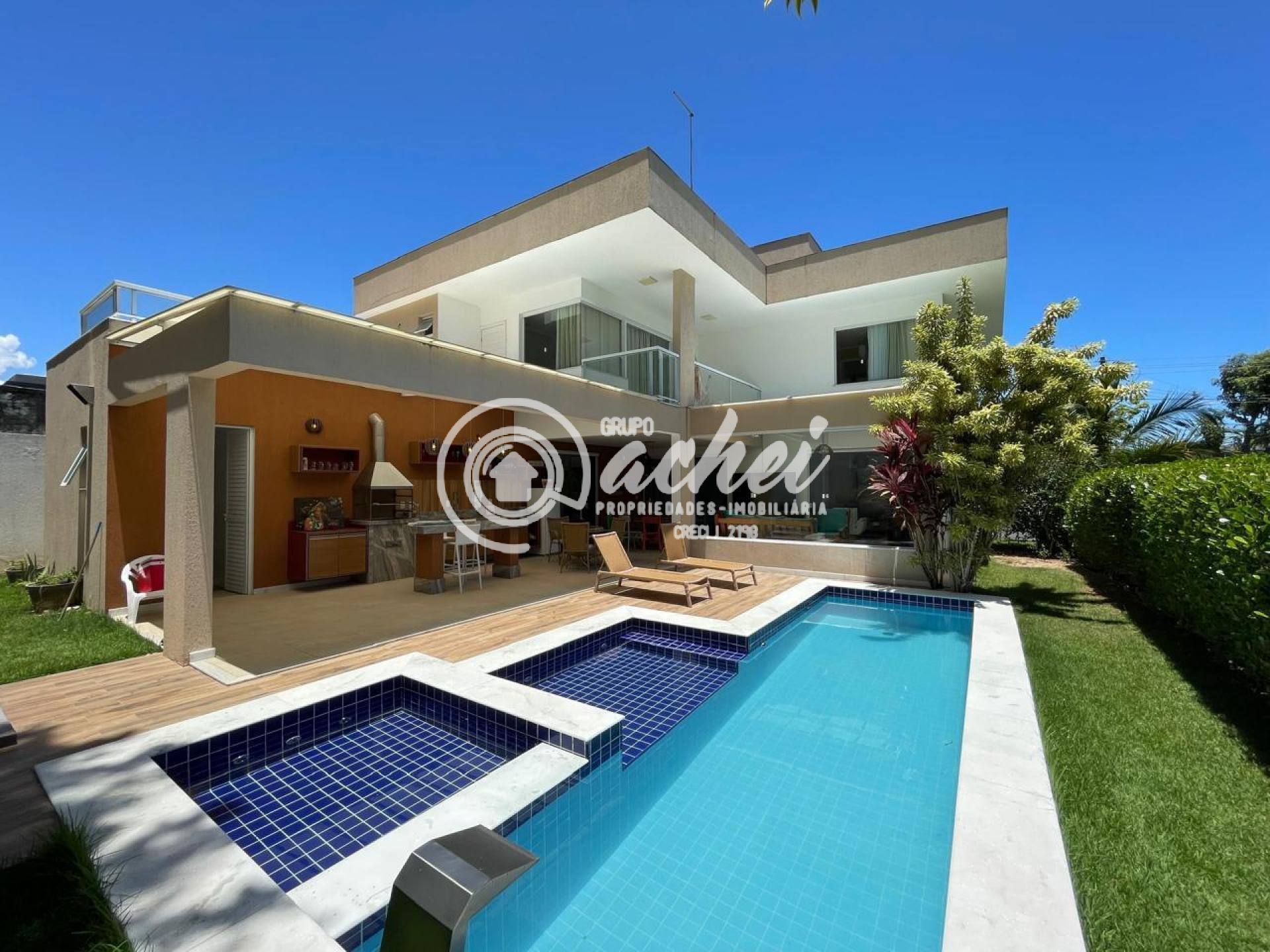 Casa 5 suítes nascente à venda no Alphaville Litoral Norte 1