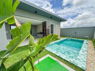 Casa plana com piscina de 3 Suítes a venda na Cidade Alphaville