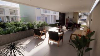 Apê com 56m² e entrada parcelada em até 50x