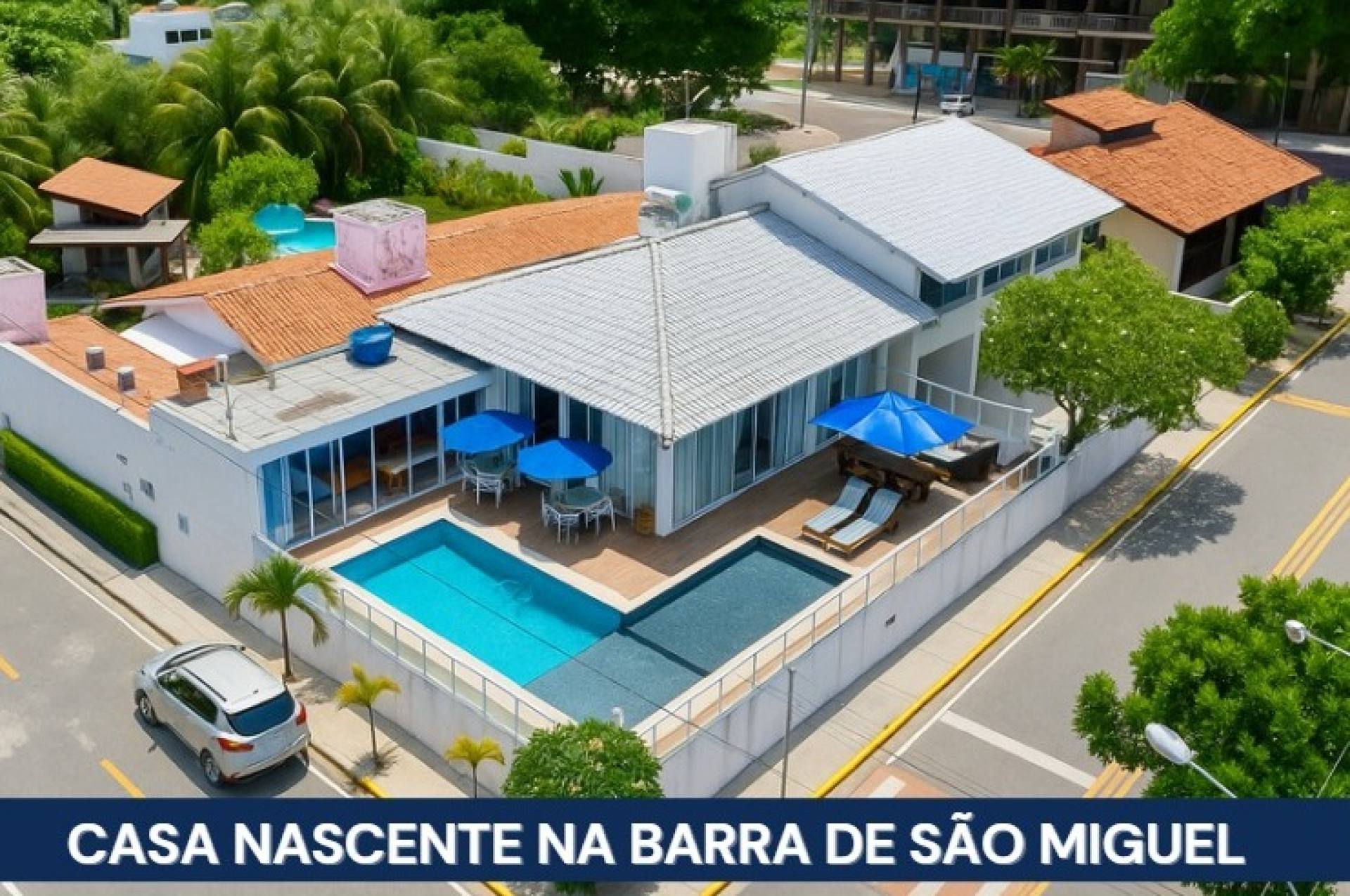 Casa nascente na Barra de São Miguel