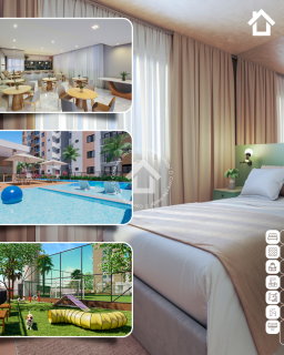 Apartamento à venda com 2 quartos no bairro Aeroporto/Lunar Nova Aruana