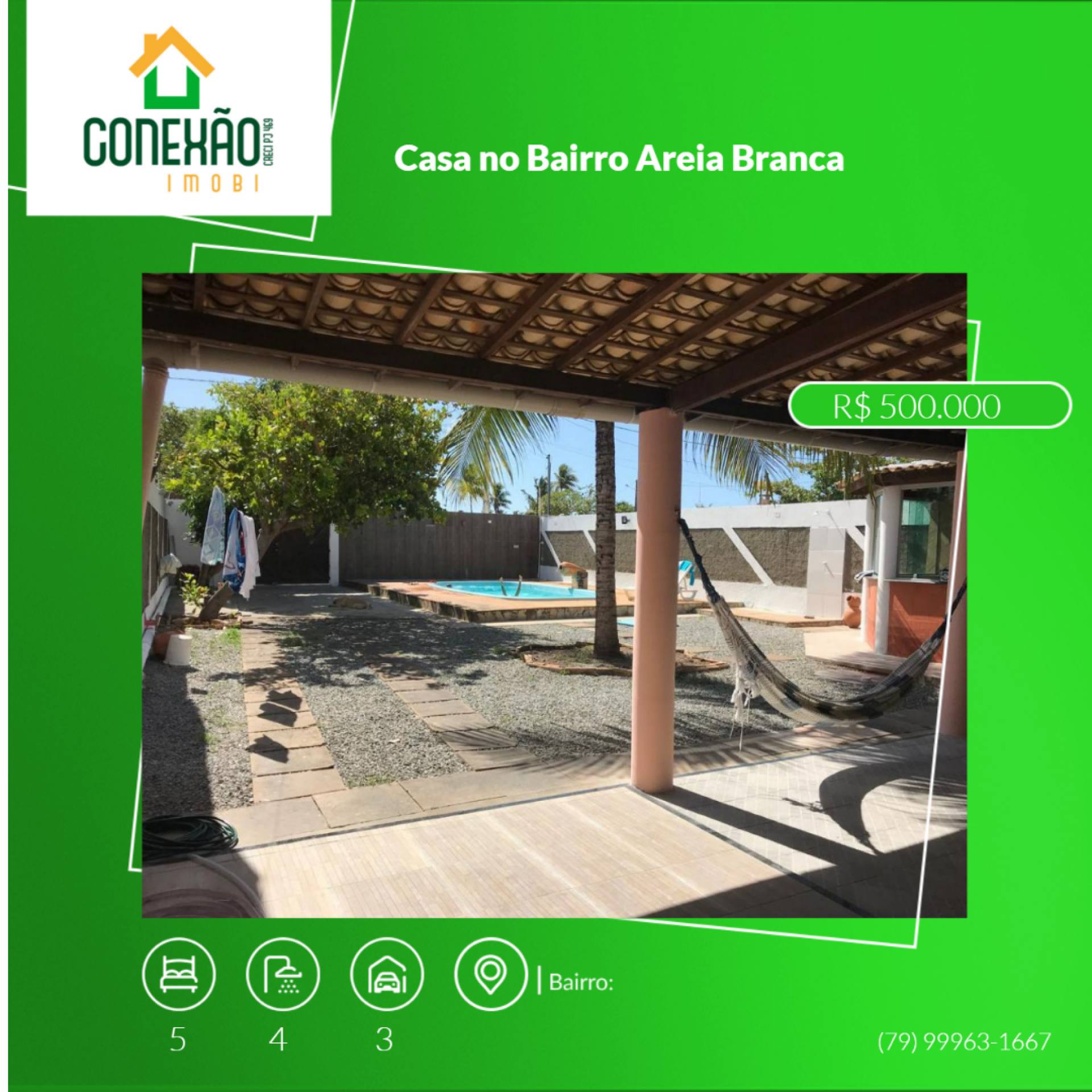 Casa no povoado Areia Branca