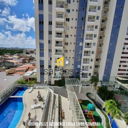 BELISSÍMO Apartamento (80M²/VISTA LIVRE/SOMBRA) no Condomínio GRAND BELIZE RESIDENCE (Bairro Farolandia)