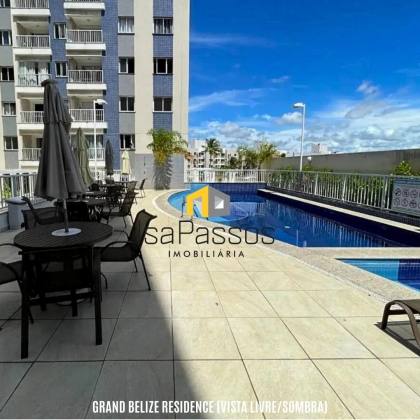 BELISSÍMO Apartamento (80M²/VISTA LIVRE/SOMBRA) no Condomínio GRAND BELIZE RESIDENCE (Bairro Farolandia)
