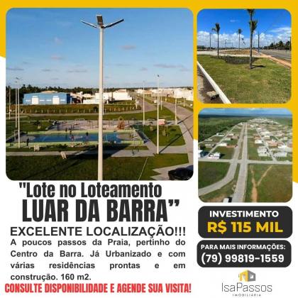 Lote no Loteamento Luar da Praia (Barra dos Coqueiros)