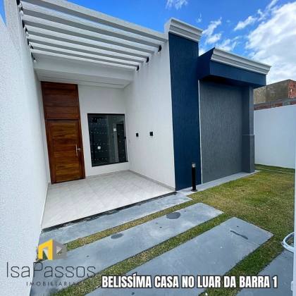 VENDO Casa (AC 96M²/ AT 160M² / ÁREA GOURMET) no LUAR DA BARRA 1