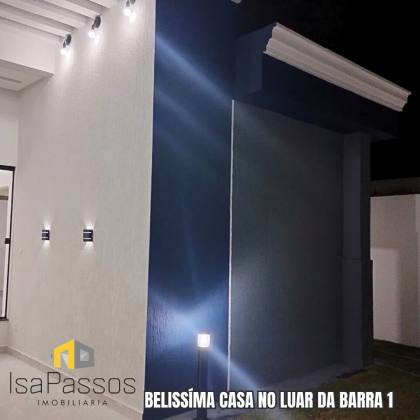 VENDO Casa (AC 96M²/ AT 160M² / ÁREA GOURMET) no LUAR DA BARRA 1