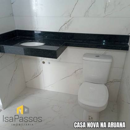 Casa NOVA com 175M² de Área Construída no Bairro Aruana (PERTO DA PRAIA!!!)