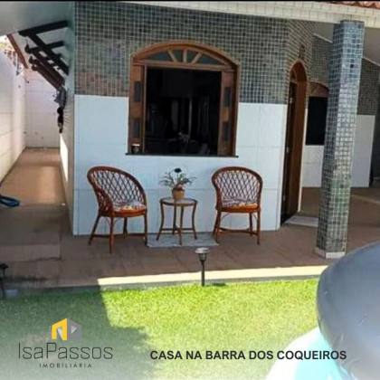 VENDO EXCELENTE Casa (C/ ÀREA DE LAZER P/ TODA FAMILIA) na BARRA DOS COQUEIROS (Área construída 176 m2 Área total 300 m2)