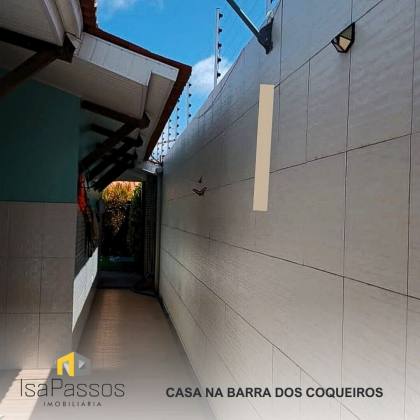 VENDO EXCELENTE Casa (C/ ÀREA DE LAZER P/ TODA FAMILIA) na BARRA DOS COQUEIROS (Área construída 176 m2 Área total 300 m2)