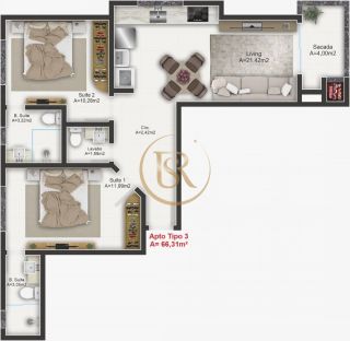 Apartamento à venda no bairro Morretes