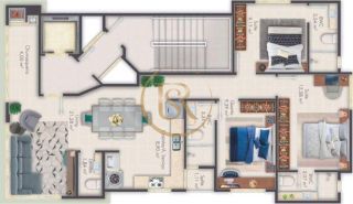 Belíssimo apartamento na Meia Praia com 03 suítes