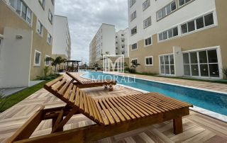 DS - Apartamento térreo 2 quartos (1 suíte) no Residencial Jardim Maceió, Condomínio completo