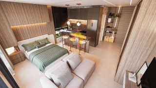 Studios próximos ao Parque Beto Carrero e à praia em Penha