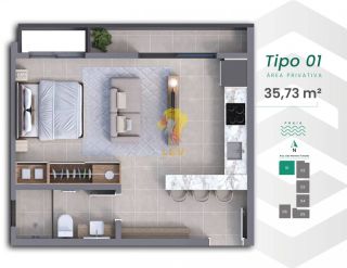 Studios próximos ao Parque Beto Carrero e à praia em Penha