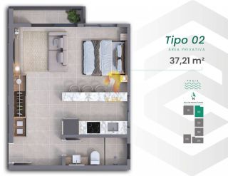 Studios próximos ao Parque Beto Carrero e à praia em Penha