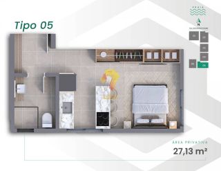 Studios próximos ao Parque Beto Carrero e à praia em Penha