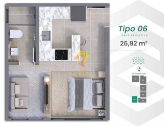 Studios próximos ao Parque Beto Carrero e à praia em Penha