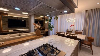 Apartamento alto padrão com terraço privativo e vista para o mar