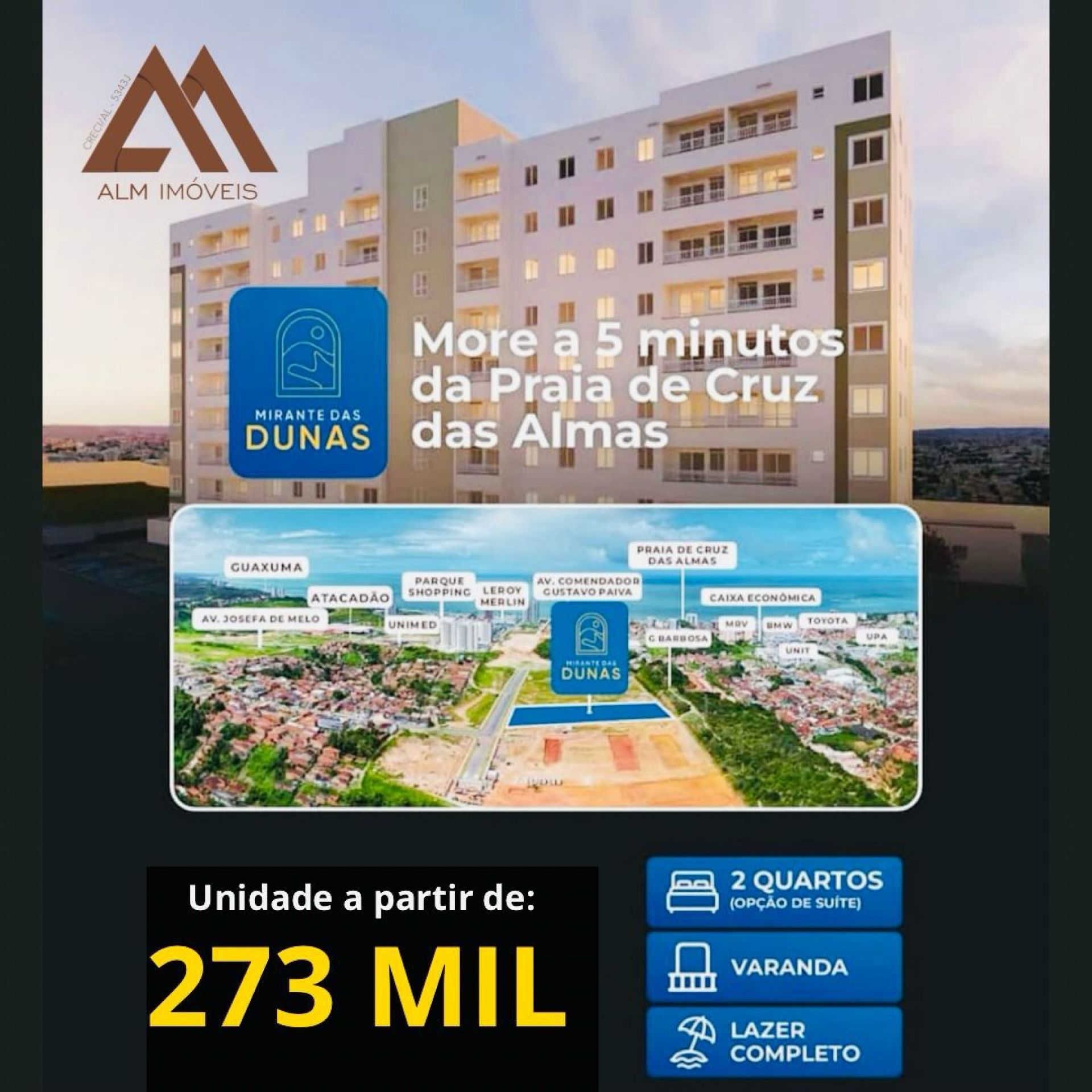 MIRANTE DAS DUNAS - CRUZ DAS ALMAS