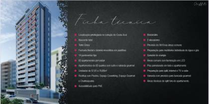 Apartamento Para Vender com 2 quartos 1 suítes no bairro Costa Azul em Salvador