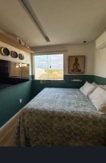 Apartamento 2/4 com Vista Mar Decorado em Vilas do Atlântico - Porteira Fechada.