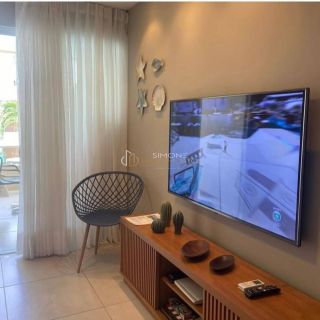 Apartamento 2/4 e  1 suíte Porteira Fechada Guarajuba