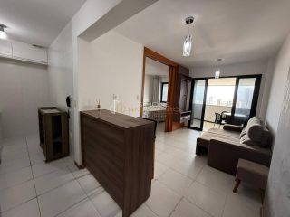 Apartamento 1/4, 1 garagem, nascente e mobiliado no Caminho das Árvores