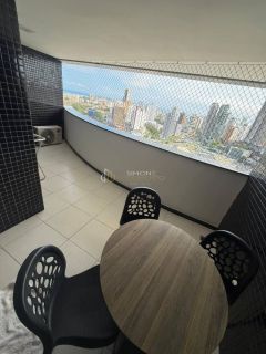 Apartamento 1/4, 1 garagem, nascente e mobiliado no Caminho das Árvores