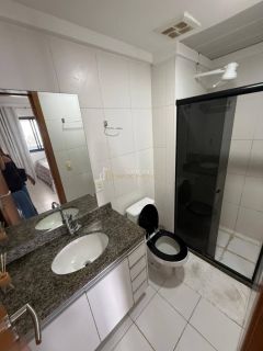 Apartamento 1/4, 1 garagem, nascente e mobiliado no Caminho das Árvores