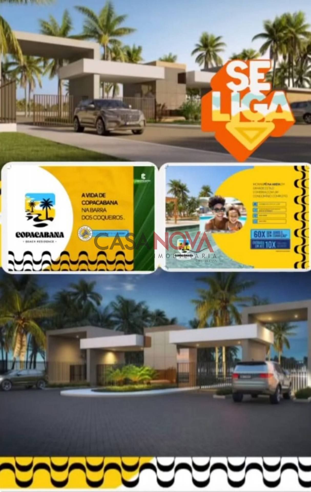 Lançamento-Lote em Condomínio Fechado na Barra dos Coqueiros com acesso a praia