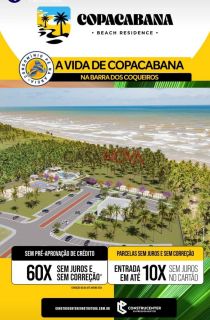Lançamento-Lote em Condomínio Fechado na Barra dos Coqueiros com acesso a praia