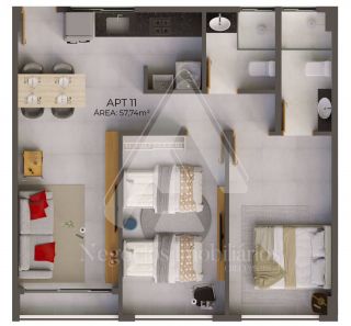 Vendo apartamento no NÓZ