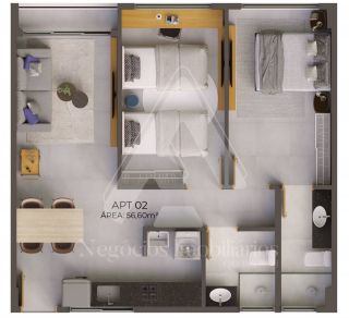 Vendo apartamento no NÓZ