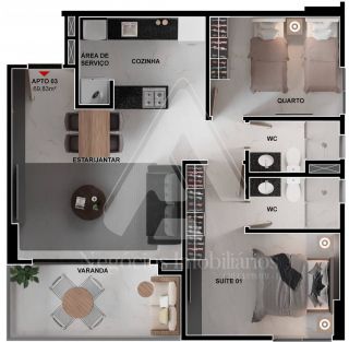 Vendo apartamento no UNI 501