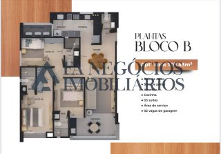 Vendo apartamento com 03 suítes no Zuhaus