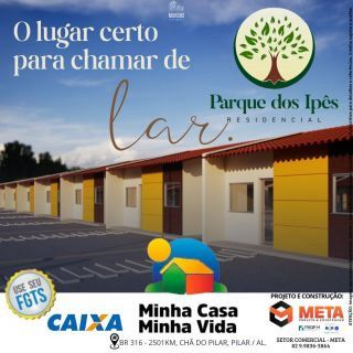 Residencial Parque dos Ipês Casa Para Vender com 2 quartos no bairro Chã do Pilar em Pilar